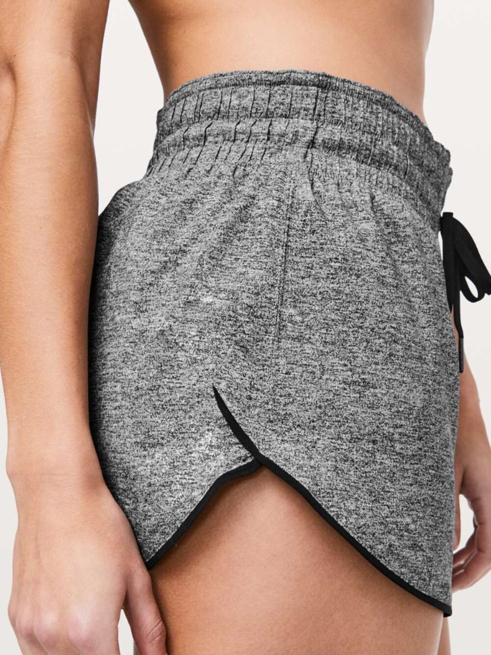 Lululemon Choose A Side Short - Size 6 - Heather Lux Multi Black / Black - Picture 3 of 10